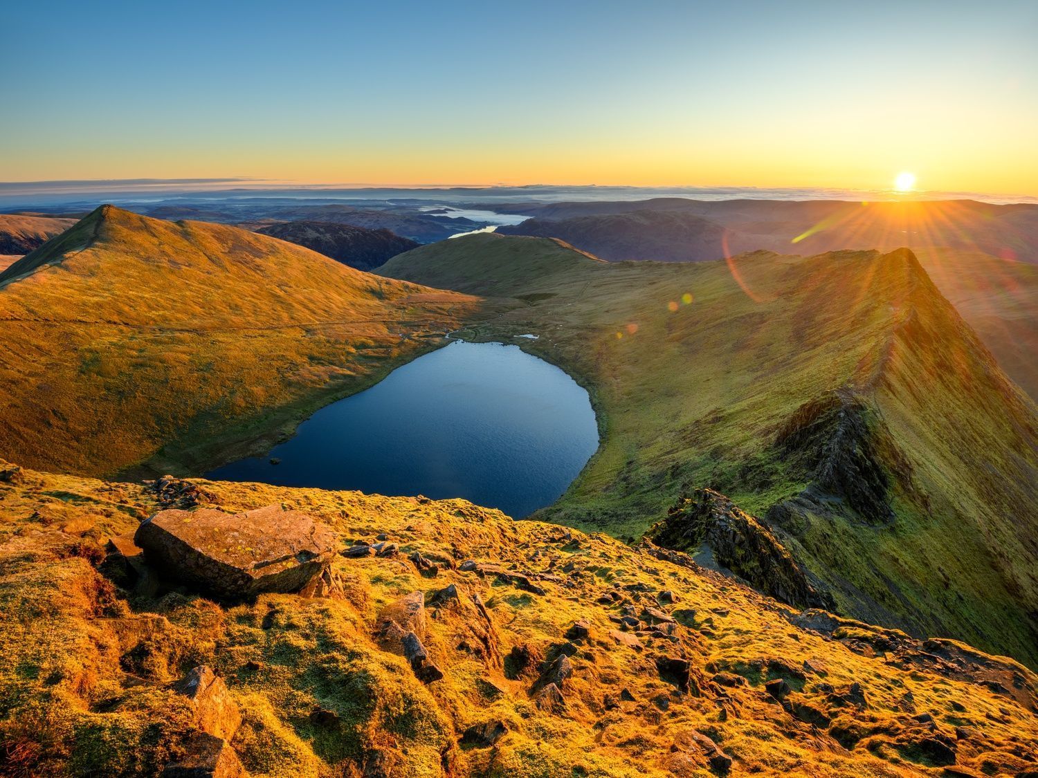 View from summit of Helvellyn